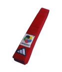 Elite Karate Belt with WKF Logo - Red