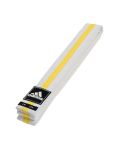 Striped Rank Belt - White/Yellow