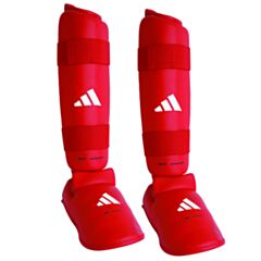 WKF Shin Instep with removable Pad - Red